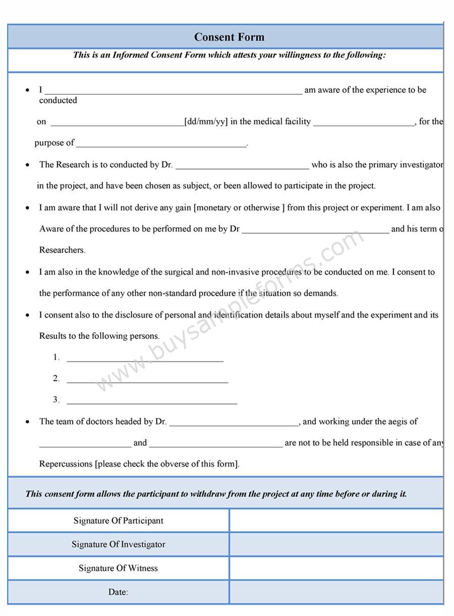 Free photo consent forms